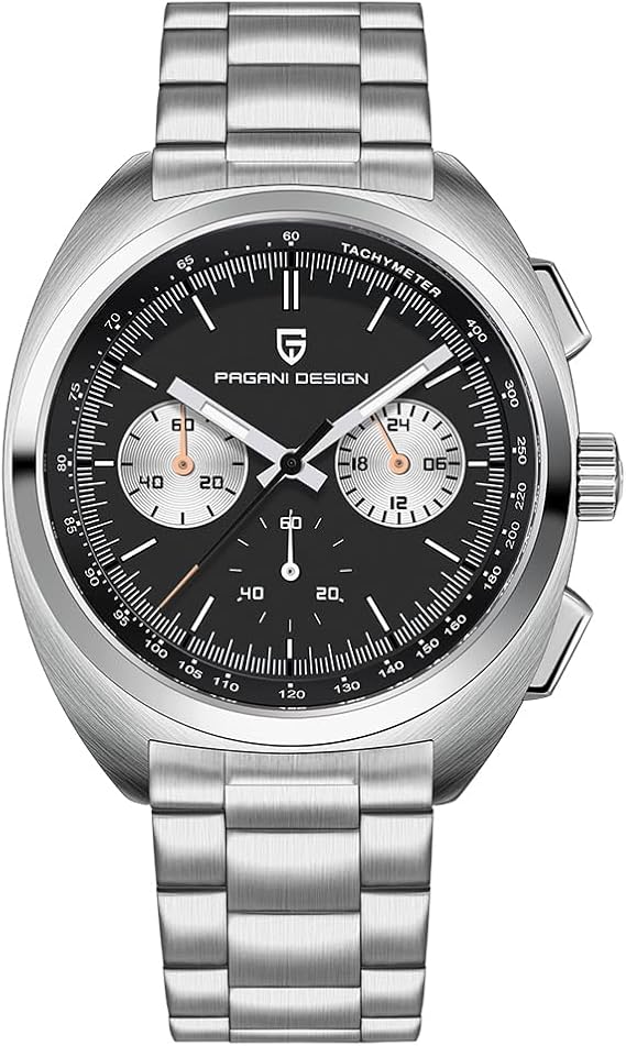 RollsTimi Pagani Design AR Sapphire Quartz Chronograph Vintage Dial Clock Leather Men's Watches New Turtle Back Chronograph 1782 Men's Quartz Watch VK63 Movement