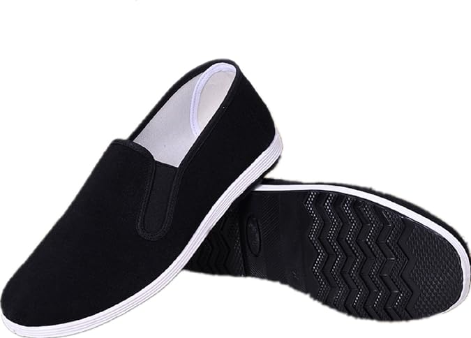 Chinese Traditional Old Beijing Shoes Kung Fu Tai Chi Shoes Rubber Sole Unisex Black