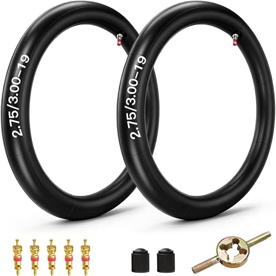 FVRITO 2.75/3.00-19 70/100-19 Inner Tube Compatible with Surron Light Bee X Sur Ron LBX Talaria Segway X160 X260 CRF 100F 125FB 150F 450R KX 100 250 500 250F Off Road Motorcycle Pit Dirt Bike Ebike