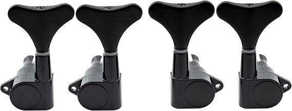 Musiclily Basic 2L2R Full Sealed 19:1 Ratio Machine Heads Tuners Set Black