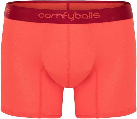 Comfyballs Mens Performance Superlight Long Boxer - Plasma Red