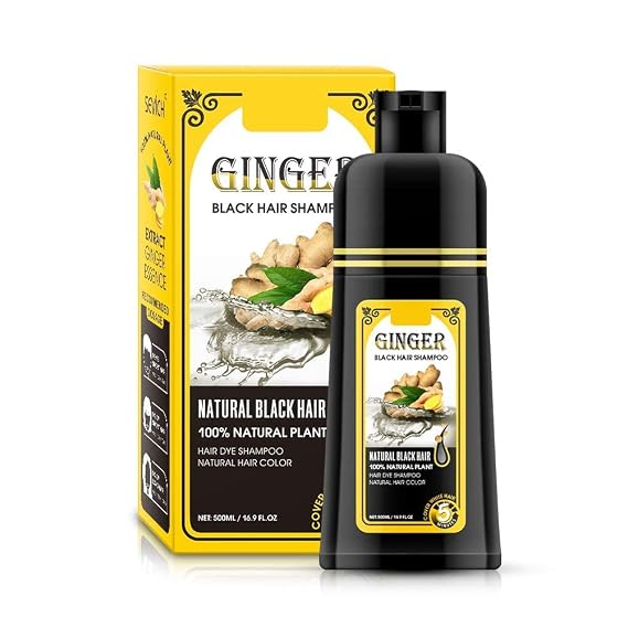 Natural Hair Dye Shampoo Colors Hair in MinutesLong Lasting Hair ColorAmmonia-Free Professional Argan Oil Hair Dye Color Shampoo 500 ML: Instant Fast Acting Long Lasting Signature (Black # 2)