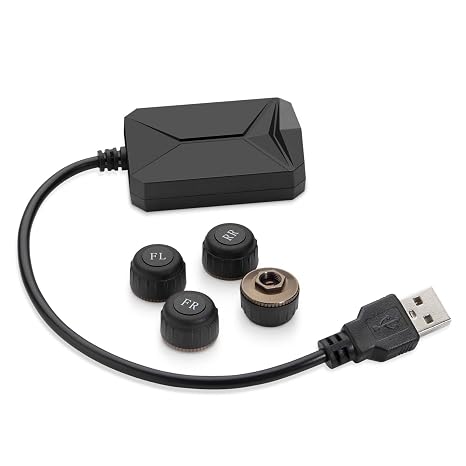 XTRONS Car Auto USB TPMS Tire Pressure Monitoring Alarm System for XTRONS Android Car Stereo GPS Player