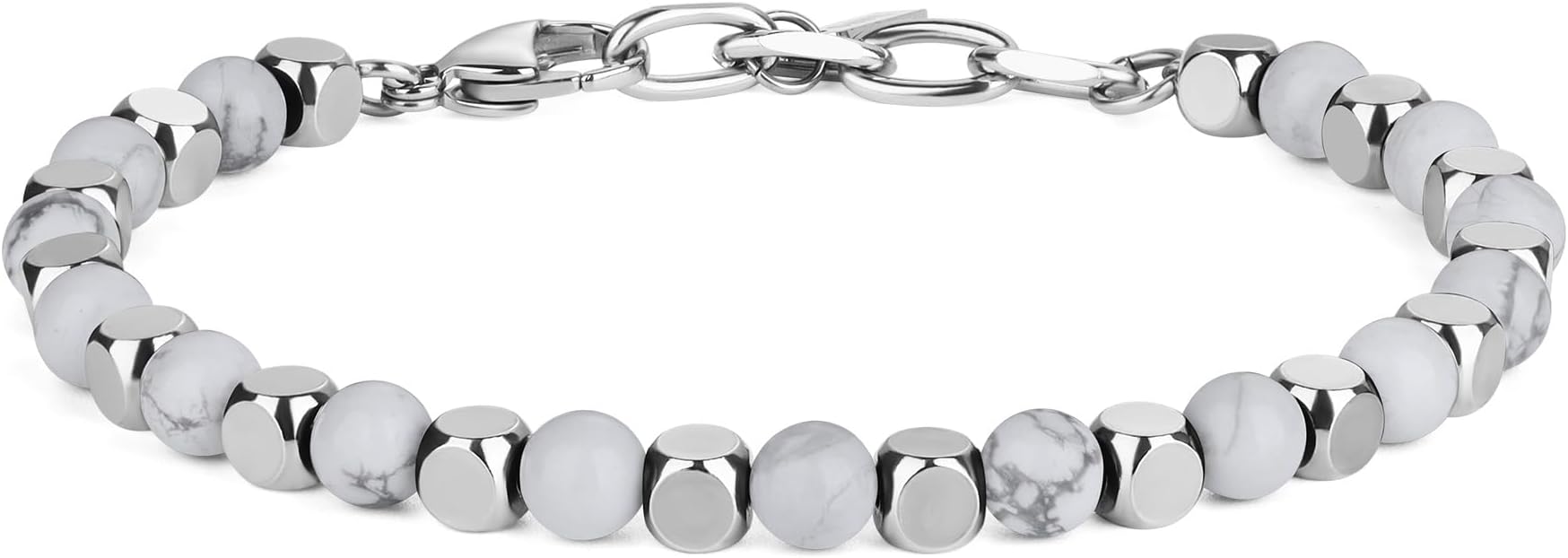 GAVU Men's Crystal Simple Beaded Bracelet for Men