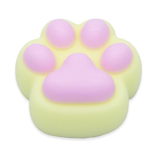 Cat Paw Taba Squishy Toy, Cute Handmade Silicone Toy with Jingle Charm, Fun and Cute Plaything, Sticky and Soft Stress Relief Fidget Sensory Toy, Squeeze Toy, Perfect Gifts for Adults