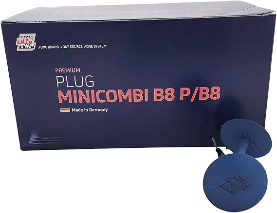 Rema TIP TOP B-8MC Minicombi Tire Repair Units with Wire Lead, Patch Plug Combination Units for Permanent Tire Repair, 20 Pack