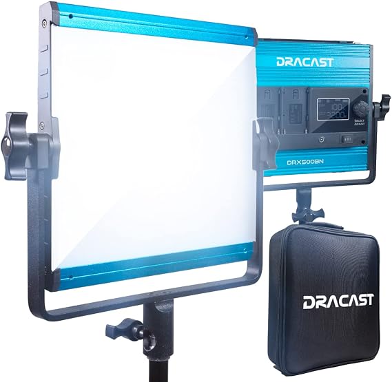 X Series LED500 - Daylight 5600K LED Video Light Panel | Bluetooth App Control | Dimmable 0-100% | CRI & TLCI 96+ | Dual NP-F Battery Plate | Studio & Portrait Photography | Live Streaming