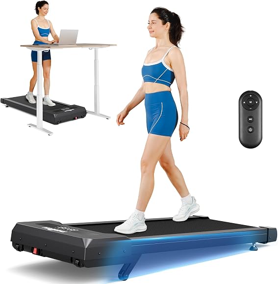 THERUN 9-Level Auto Incline Walking Pad for Under Desk 2.5HP