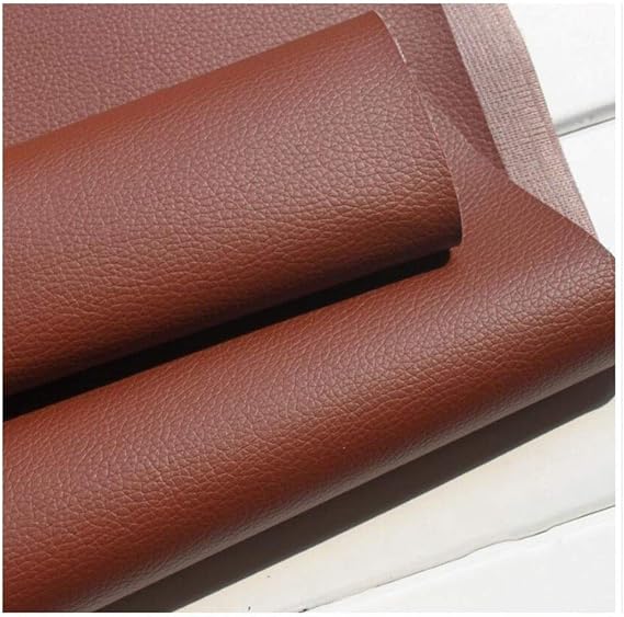 Faux leather fabric synthetic leather fabric faux leather fabric faux leather fabric sofa repair seat solvent-free odorless waterproof soft durable upholstery soft leather fabric cloth handmade leather brown multiple sizes : 5.4 x 3.9 ft 1.38 x 9 m