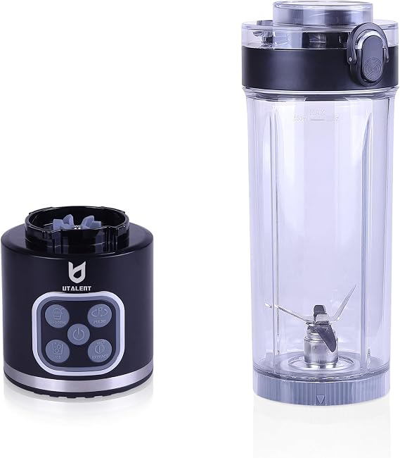UTALENT Cordless Portable Blender, Ice Crush, 700W Motor, 25oz Cup, 4 Mode | 700W Brushless Motor, USB-C rechargeable, Long-lasting, 25oz Tritan cup, Leakproof lid with sip spout, Dishwasher Safe Parts
