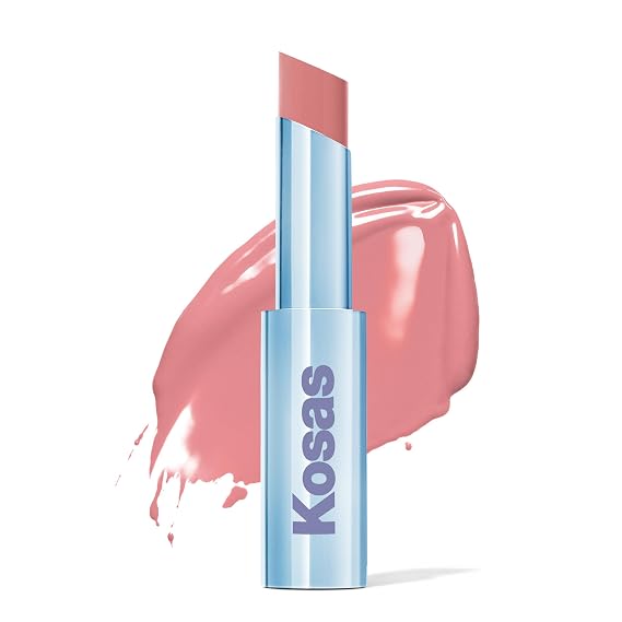Kosas Wet Stick Moisturizing Shiny Sheer Lipstick + Ceramides, Malibu