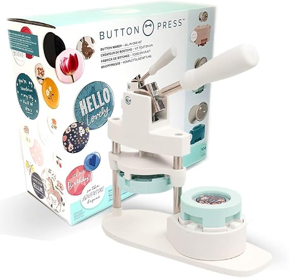 We R Memory Keepers Button Press Bundle-104 Pieces