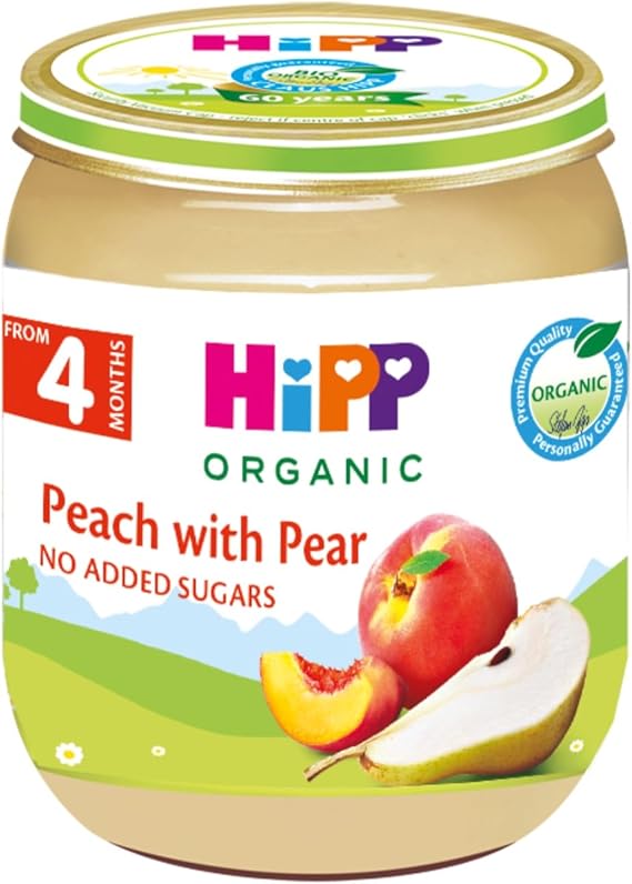 HiPP Organic Pear Peach Puree 125 gr