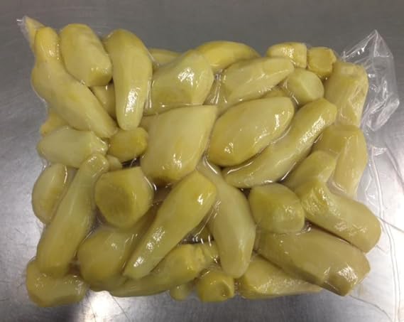 Fresh Peeled Ginger - Bulk Avg 5 Lb Case, Premium Peeled Ginger for Gourmet Chefs and Culinary Lovers
