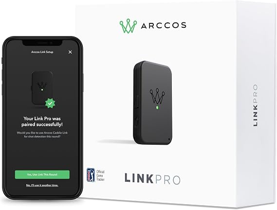 Arccos Link Seamlessly Connect to The Arccos Caddie App
