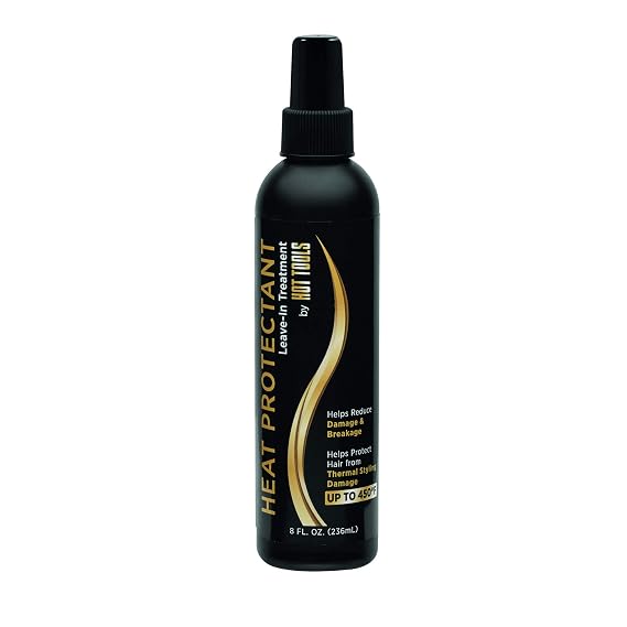Hot Tools Hair Heat Protectant Leave-in Treatment Spray, 8 Ounce