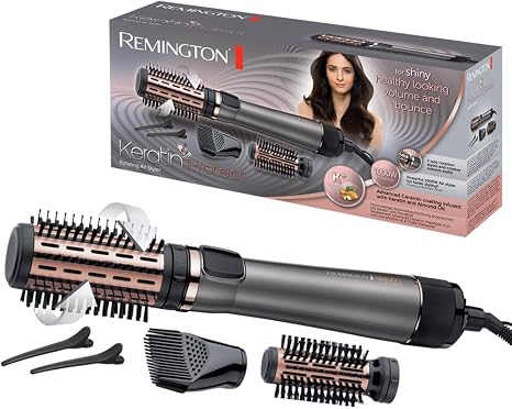 Remington Hot Air Brush Rotating [Automatic] Keratin Protect (Includes 3