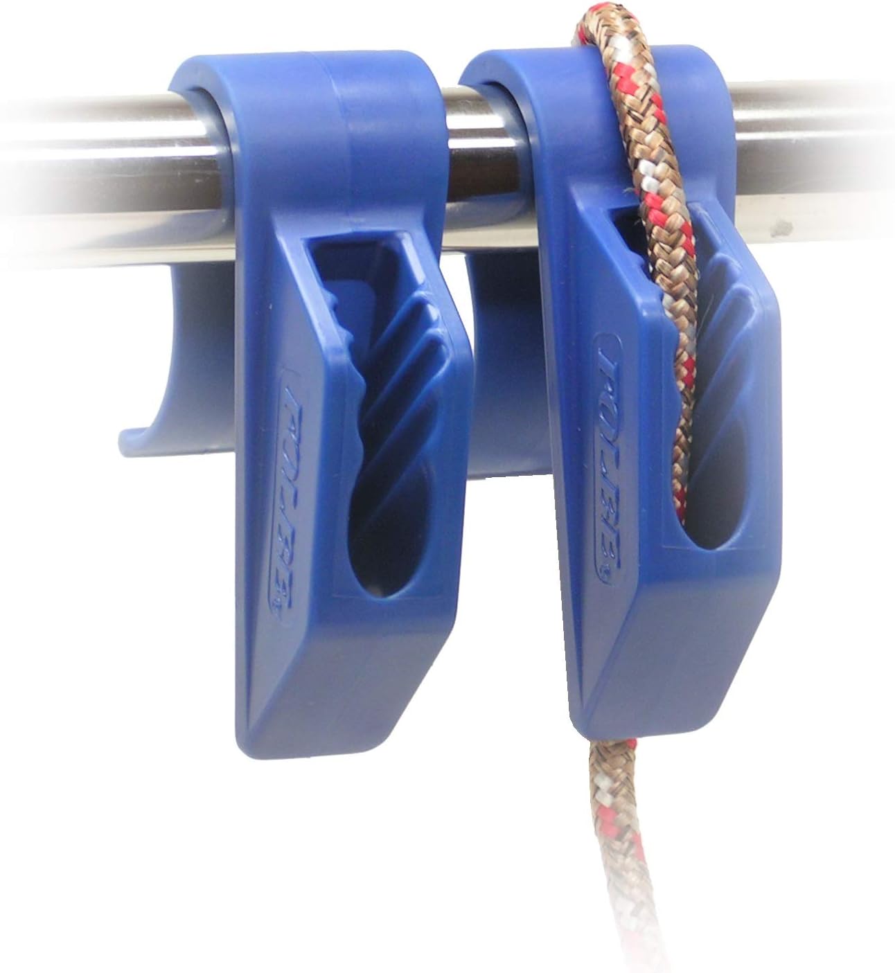 Boat Fender Hanger Adjuster Clip (Sold in Pairs) - Fits 7/8" (22 mm) Rails - Blue