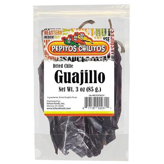 PEPITOS CHILITOS/Chile Guajillo 3 oz. Resealable Bag - Natural and Premium - Great For Mexican Recipes Like Salsa, Tamales, and Stews.