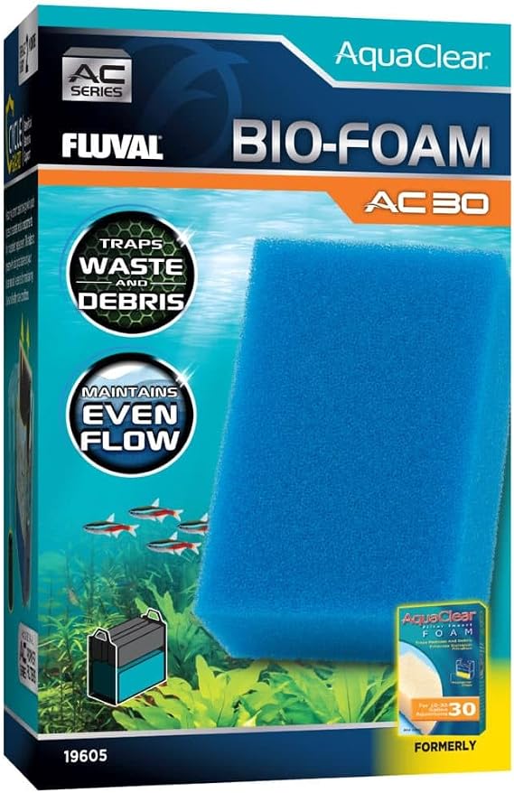 Fluval Bio-Foam for AC30 Power Filter | Foam Construction for Use in Freshwater & Saltwater Aquariums