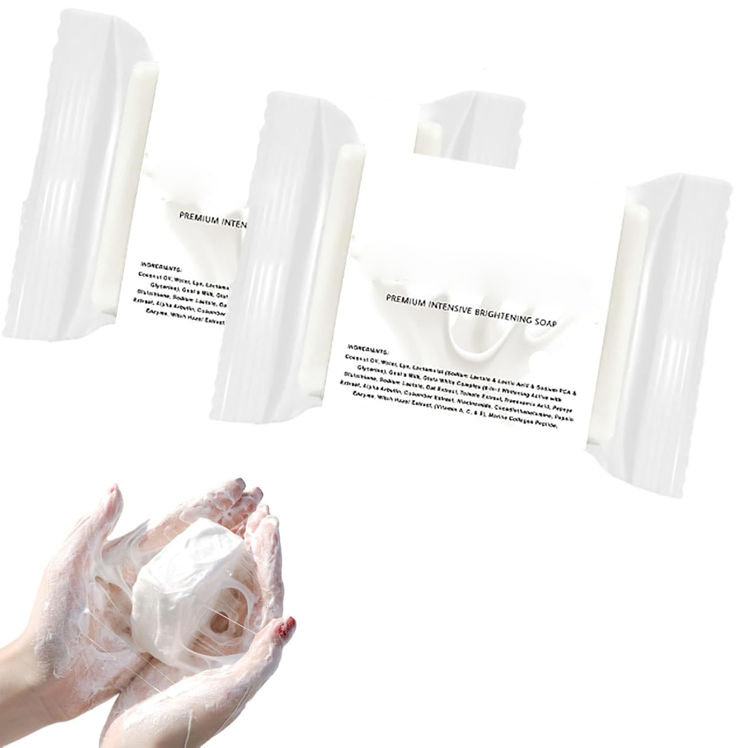 Gluta Milk Soap - Glutamilk Whitening Soap Glutamilk Bar Soap Glutamilk Facial Soap Glutamilk Premium Brightening Soap Cream Bleach Soap for Smooth and Soft Complexion for Face & Body 2