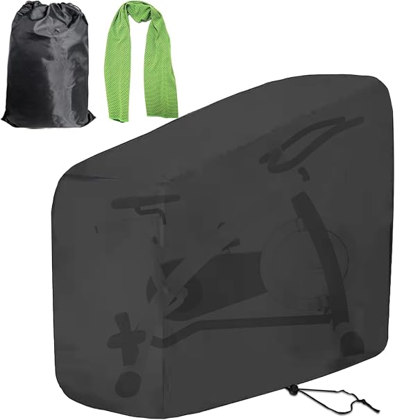 Exercise Bike Covers Outdoor And Indoor,Spin Gym Fitness Training Upright Cycling Stationary Bike Cover Outdoor Storage Waterproof