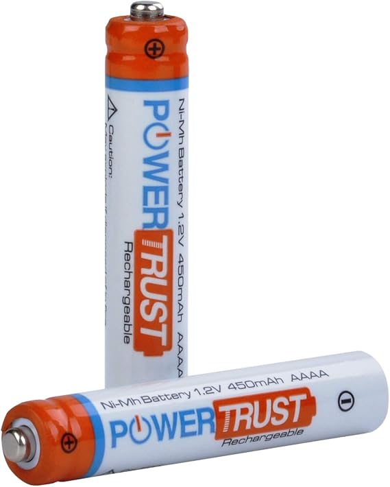AAAA Battery for Surface Pen, Rechargeable AAAA Battery for Active Stylus LED Flashlight and More Devices (2)