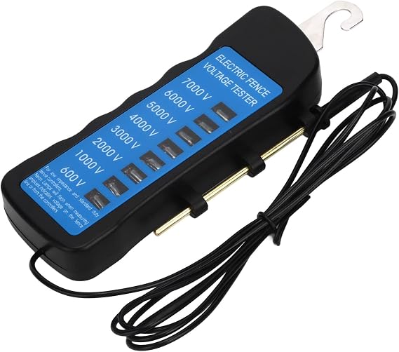 Electric Fence Tester, 600-7000V 8-Light ABS Fault Finder