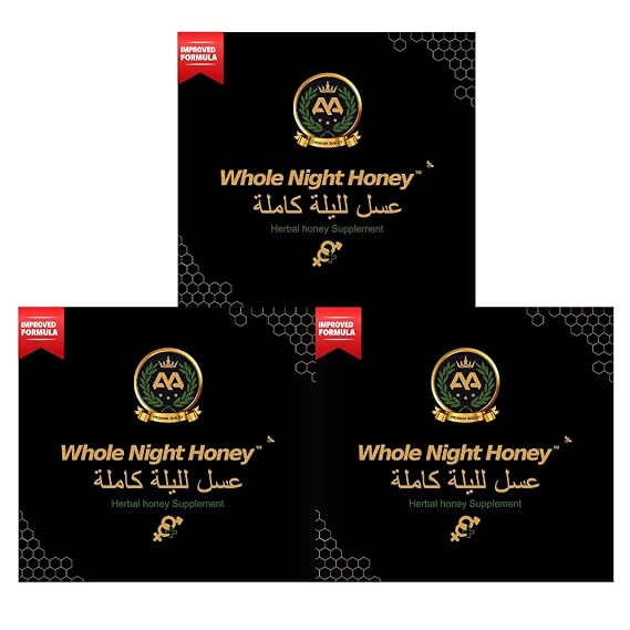 Royal honey for men | Whole Night Honey 12 Premium Sachets (15g Each) | Natural Vitality, Energy & Stamina Support for Men | On-the-Go Wellness Pack | Travel Friendly Energy Booster (Pack of 3)