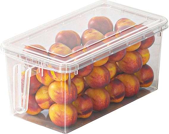 Refrigerator Storage Box PP5 Large Capacity Fruit Containers Lid for Vegetables Eggs Applicable Refrigerator Kitchen