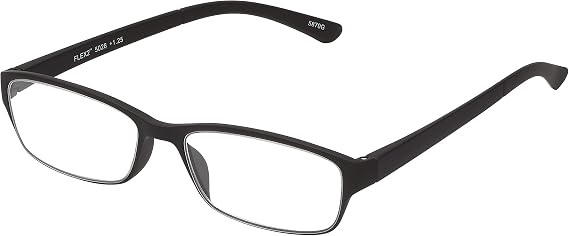 SAV Mens Flex 2 5028 Reading Glasses - Flexible, Durable, Lightweight, Contemporary Readers For Men