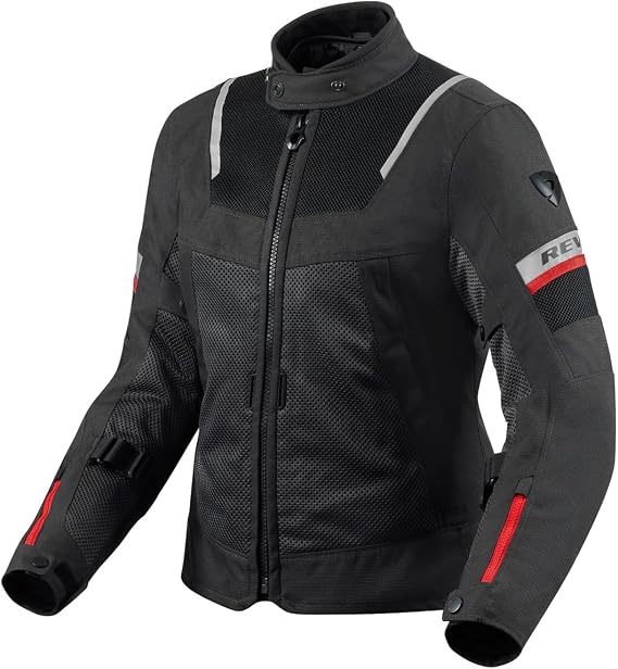 REV'IT! Women's Tornado 4 H2O Adventure Touring Motorcycle Jacket (Black/Anthracite - 42)