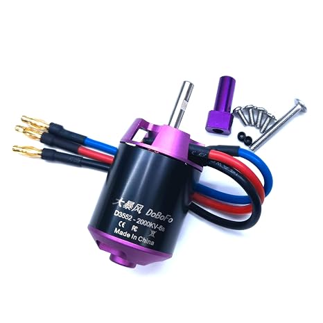 Brushless Motor 6S 2000KV 25.2V for EDF 80mm 12 Blades Electric Ducted Fan, High Speed Motor 50400RPM, Hobby Jet Engine RC Car Engine Parts, Remote Control Model Replacement Airplane Parts DIY