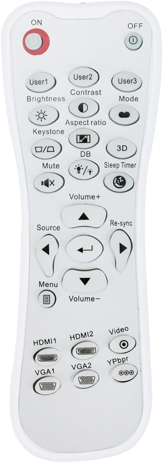 Replacement Remote Applicable for Optoma Projector GT1080Darbee HD28DSE