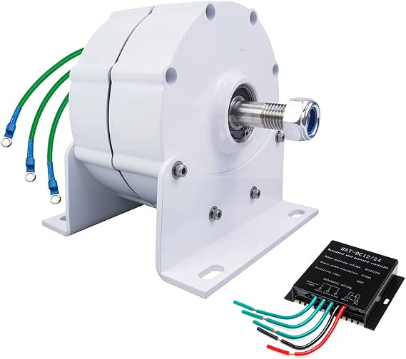 Generator Low Speed 12000W 3 Phase Gearless Permanent Magnet AC Alternators110v 220V for Wind Water Turbine Diesel Engine