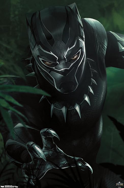 Trends International Marvel Cinematic Universe - Black Panther - T'Challa Wall Poster, 22.375" x 34", Premium Unframed Version