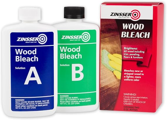 Zinsser Wood Bleach Kit, 2-Step Brightening System, Interior Wood Surfaces