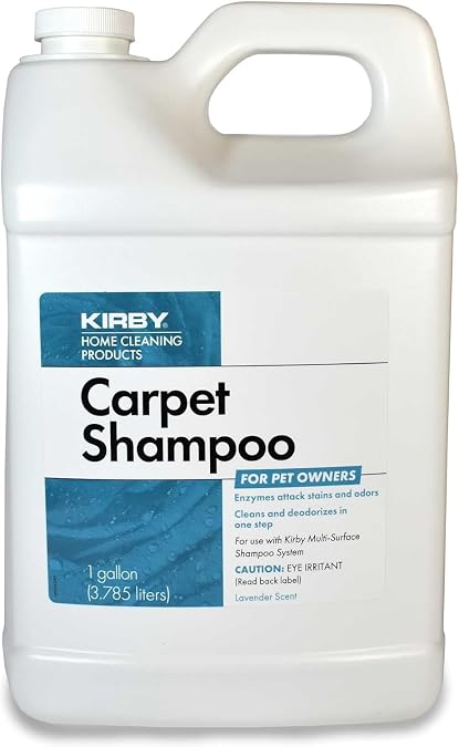 Kirby 237507 Carpet Cleaning Solution Deep Cleaning Formula for Carpet Machines, 128 fl oz, Lavender Scent, Stain & Odor Remover, Compatible Systems