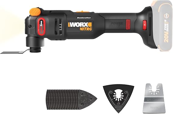 WORX Cordless Oscillating Tool, 20V AntiVibe Sonicrafter, WX698L.9