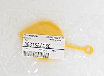 Subaru Windshield Washer Tank Reservoir Cap for 1990-2012 Impreza WRX STi Legacy Outback Legacy Forester Baja - 86615AA060 - Genuine OEM