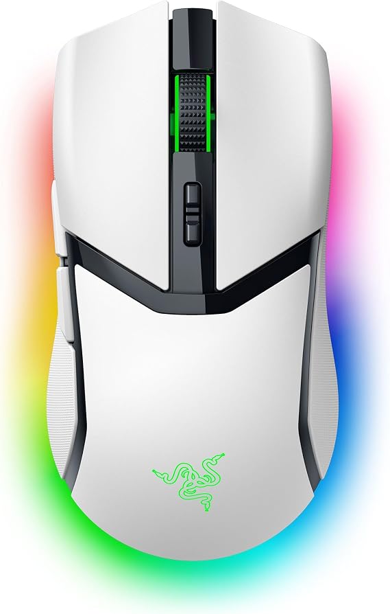 Razer Cobra Pro Wireless Gaming Mouse, 2.4Ghz, BT, USB-C, White
