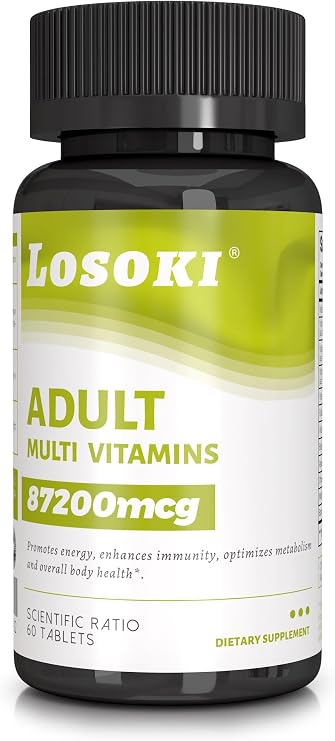Losoki Adult Multi Vitamins Supplement for Men and Women - 60 Tablets