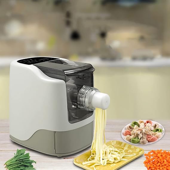 Fully Automatic Electric Noodle Maker, Pasta Machine Noodle Maker, Electric Noodle Press Machine, Automatic Electric Pasta Machine for Home Use, DIY Pasta Machine, Homemade Pasta Maker, 3 Minutes Fast Noodles, 22.2 oz 650 g, Large Capacity, 260 W, 13 Kinds of Noodle Molds, Removable Home Noodle Machine Compact, Kitchen Utensils