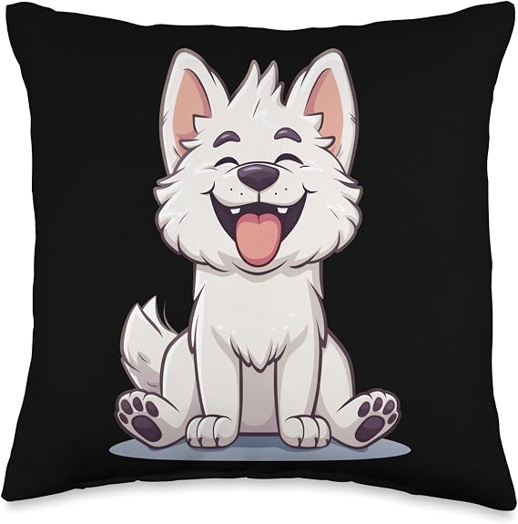 Kishu Ken | Cartoon Artwork Throw Pillow