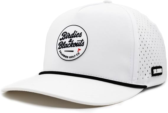 Golf Hat for Men - Golf Snapback - Fun Hat for Golfing - Funny Golf Hat for Men and Women - Birdies and Blackouts