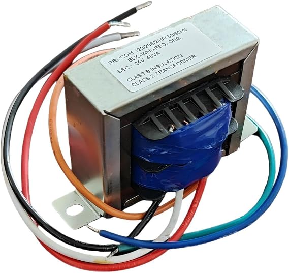 24V 40VA Single Phase Control Transformer with Wide Input Range 120/208/240V for HVAC Furnace Systems(1PCS)