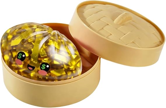 Dumpling Squishies Glitter Dumpling Squishies Toys Colorful Stress Fidget (Multicolour-C1)