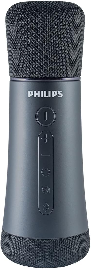 PHILIPS Bluetooth Speaker-equipped Karaoke Wireless Microphone DLM9317C Recommended for Karaoke@DAM FireTV・Fire Tablet Recommended Microphone Pokekara Pokekara Compatible with Bluetooth/Wired