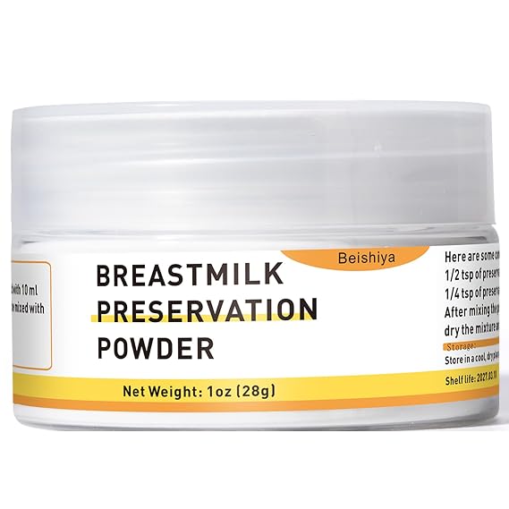 Breastmilk Preservation Powder for DIY Breastmilk Jewelry, Necklace, Ring, Breastfeeding Keepsake, New Mom Gifts for Pregnant Women, Mother's Day, Mix with Resin or Epoxy, Only Powder, 1 oz