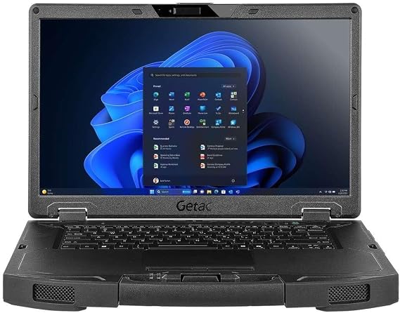 Getac S510 Rugged Laptop, Ultra 5 125U, 15.6" FHD Touch, 32GB, 1TB, Webcam